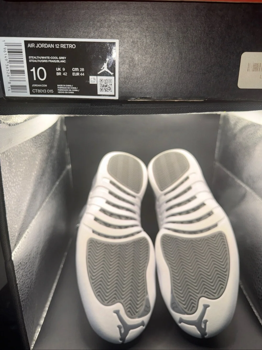 Size 10 - Jordan 12 Stealth 2022, CT8013-015, Clean. With OG Box, Great Cond